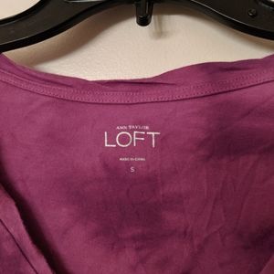 Long sleeve purple tie-dye shirt